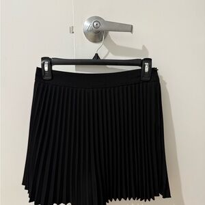 Zara Black Pleated Mini Skirt